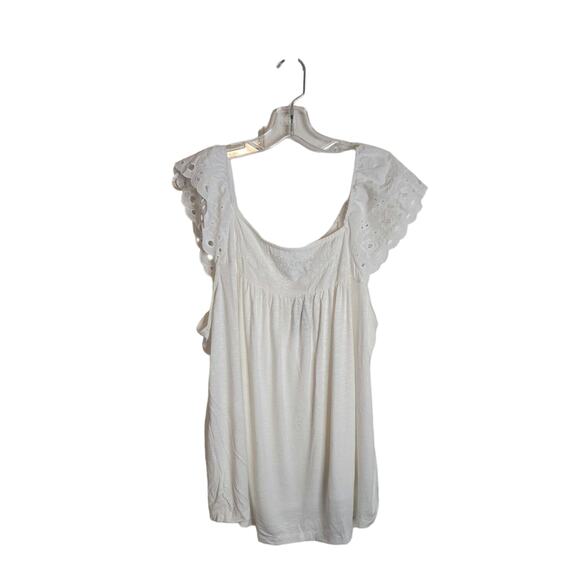 Torrid Knit Square Neck Eyelet Top, NWT, 3X - Picture 2 of 6